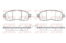 Sada brzdových destiček, kotoučová brzda KAWE 1517 04