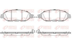 Sada brzdových destiček, kotoučová brzda KAWE 1518 15