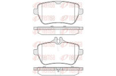 Sada brzdových destiček, kotoučová brzda KAWE 1535 00