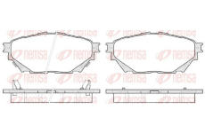 Sada brzdových destiček, kotoučová brzda KAWE 1544 04
