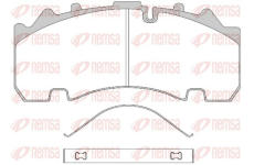 Sada brzdových destiček, kotoučová brzda KAWE JCA1554.00