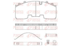 Sada brzdových destiček, kotoučová brzda KAWE JCA1556.80