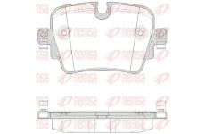 Sada brzdových destiček, kotoučová brzda KAWE 1572 00