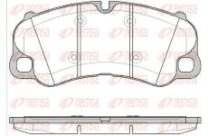 Sada brzdových destiček, kotoučová brzda KAWE 1595 10