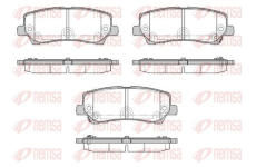Sada brzdových destiček, kotoučová brzda KAWE 1621 22