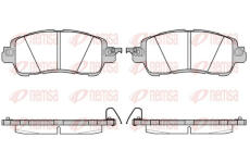 Sada brzdových destiček, kotoučová brzda KAWE 1656 04