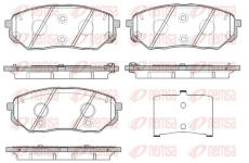 Sada brzdových destiček, kotoučová brzda KAWE 1661 02