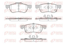 Sada brzdových destiček, kotoučová brzda KAWE 1693 12