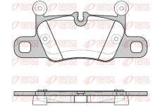 Sada brzdových destiček, kotoučová brzda KAWE 1714 00