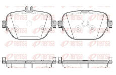 Sada brzdových destiček, kotoučová brzda KAWE 1725 08