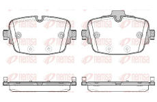 Sada brzdových destiček, kotoučová brzda KAWE 1739 00