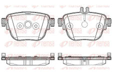 Sada brzdových destiček, kotoučová brzda KAWE 1792 00