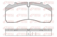 Sada brzdových destiček, kotoučová brzda KAWE JCA1846.00