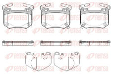 Sada brzdových destiček, kotoučová brzda KAWE 1849 02