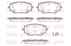 Sada brzdových destiček, kotoučová brzda KAWE 1887 00