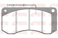 Sada brzdových destiček, kotoučová brzda KAWE JCA258.40