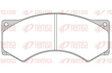 Sada brzdových destiček, kotoučová brzda KAWE JCA277.00