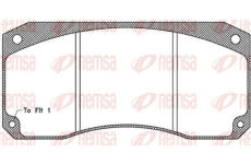 Sada brzdových destiček, kotoučová brzda KAWE JCA346.40