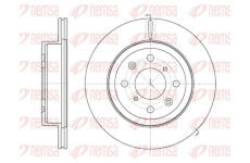 Brzdový kotouč KAWE 61038 10