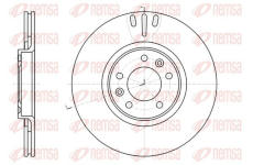 Brzdový kotouč KAWE 61051 10
