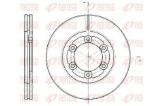 Brzdový kotouč KAWE 61139 10
