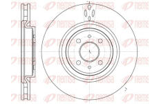 Brzdový kotouč KAWE 61151 10