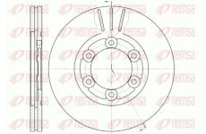Brzdový kotouč KAWE 61164 10