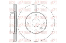 Brzdový kotouč KAWE 61181 10