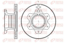 Brzdový kotouč KAWE 61191 10