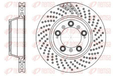 Brzdový kotouč KAWE 61198 11