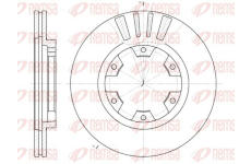 Brzdový kotouč KAWE 61239 10