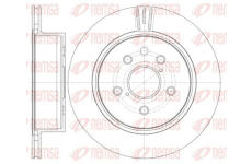 Brzdový kotouč KAWE 61255 10