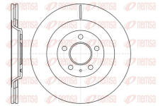 Brzdový kotouč KAWE 61267 10