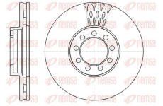 Brzdový kotouč KAWE 61298 10