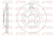 Brzdový kotouč KAWE 61553 10