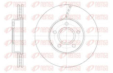 Brzdový kotouč KAWE 61588 10