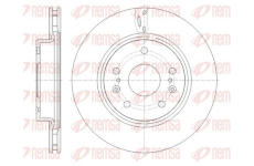Brzdový kotouč KAWE 61665 10