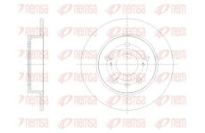 Brzdový kotouč KAWE 61666 00