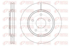 Brzdový kotouč KAWE 61724 10