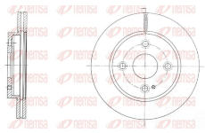 Brzdový kotouč KAWE 61738 10