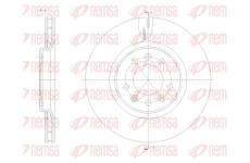 Brzdový kotouč KAWE 61776 10