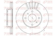 Brzdový kotouč KAWE 6179 10