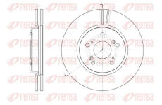 Brzdový kotouč KAWE 61825 10