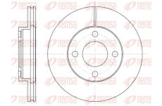 Brzdový kotouč KAWE 6185 10