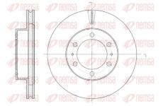 Brzdový kotouč KAWE 61875 10