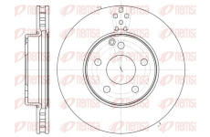 Brzdový kotouč KAWE 61889 10