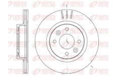 Brzdový kotouč KAWE 6204 10