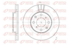 Brzdový kotouč KAWE 62086 10