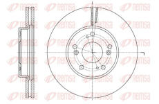 Brzdový kotouč KAWE 62107 10