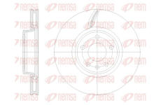 Brzdový kotouč KAWE 62131 10